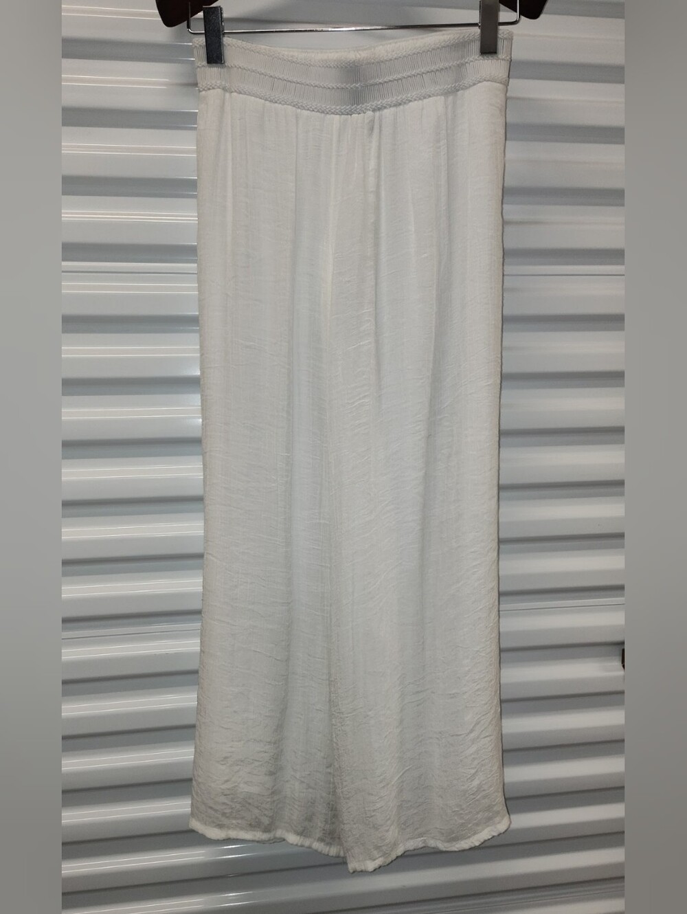 Apt. 9 White Beach Pants with Elastic Waist Fully Lined XXL